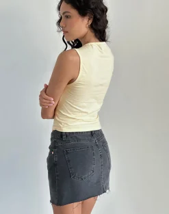 Motel Rocks Basics | Basic Tops-Leen Tank Top in Buttermilk Oranges ButtermilkOranges