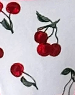 Motel Rocks Swimwear-Lentra Bikini Bottom in Cherries with Contrast Binding CherrieswithContrastBinding