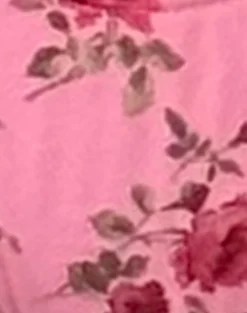 Motel Rocks Swimwear-Lentra Bikini Bottom in Pink Floral Bloom with Picot Trim PinkFloralBloomwithPicotTrim