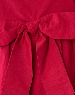 Motel Rocks Day Dresses | Mini Dresses-Leshiana Mini Dress in Poplin Adrenaline Red PoplinAdrenalineRed