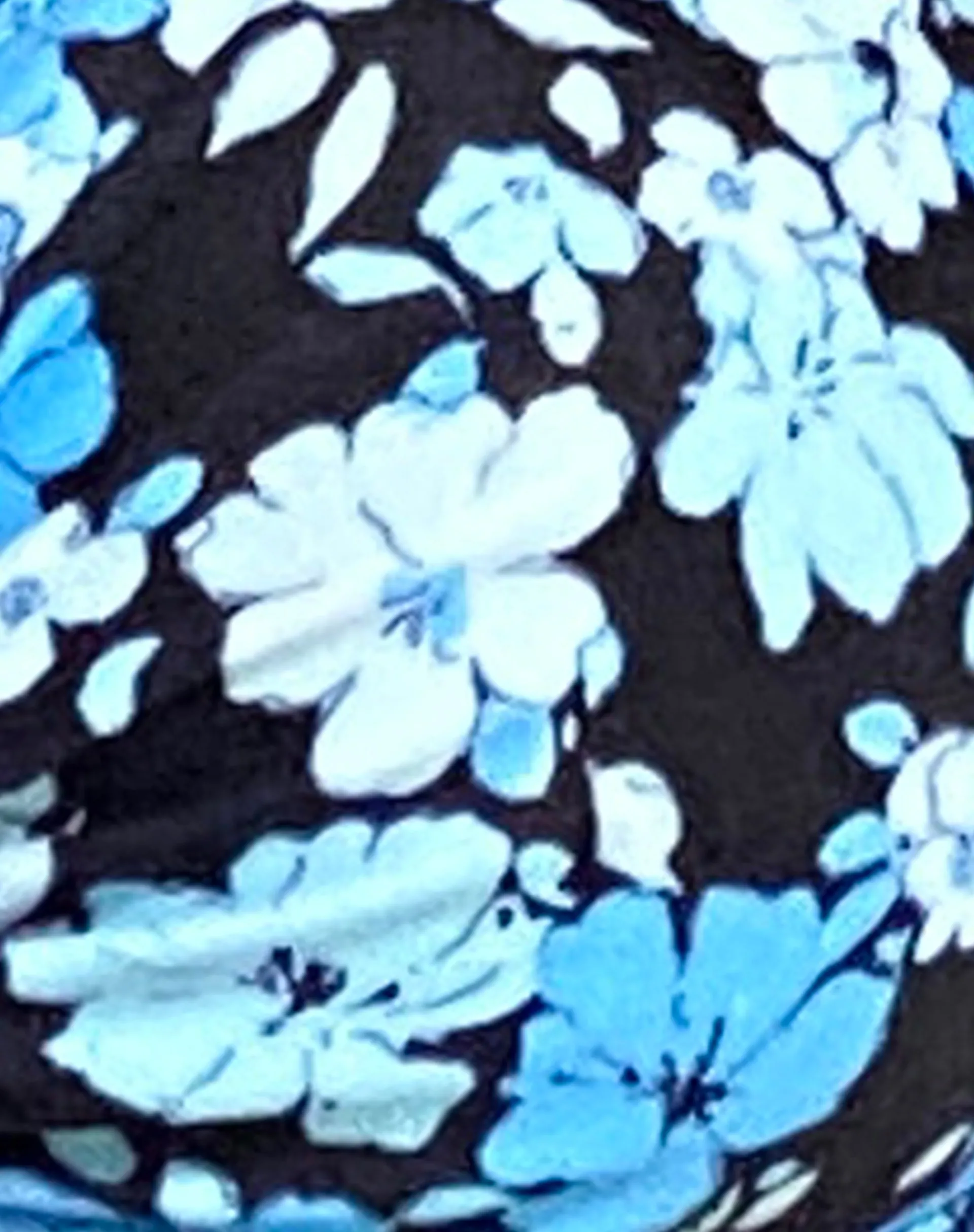 Motel Rocks Swimwear-Leyna Bikini Bottom in Pastel Blue Floral PastelBlueFloral