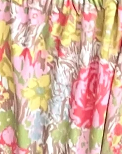 Motel Rocks Swimwear-Leyna Bikini Bottom in Pink Abstract Floral Swim PinkAbstractFloralSwim