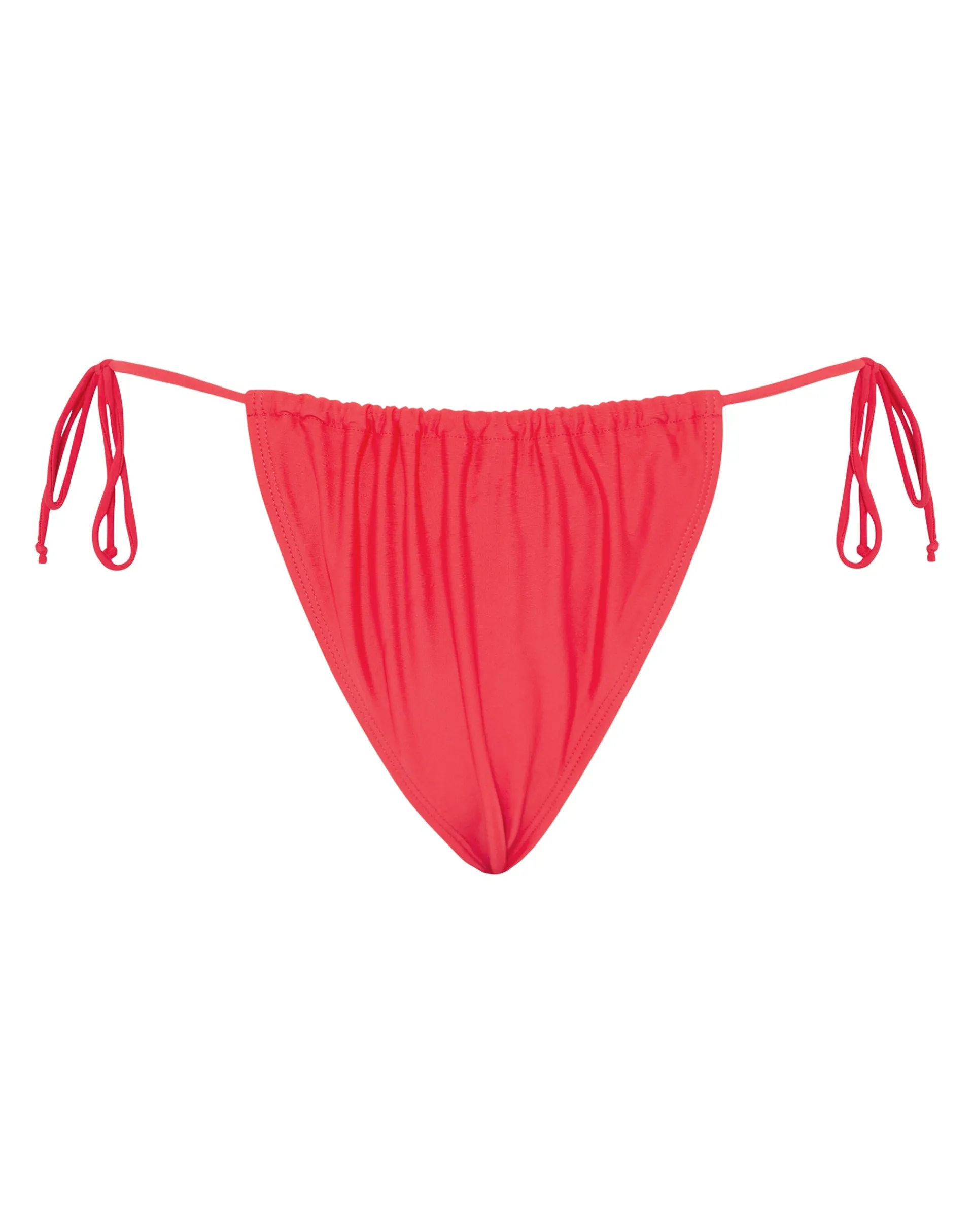 Motel Rocks Swimwear-Leyna Bikini Bottom in Scarlet Red ScarletRed