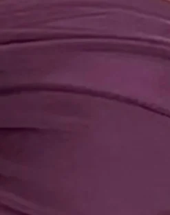 Motel Rocks Swimwear-Linda Twist Bikini Top in Deep Mauve Plum DeepMauvePlum