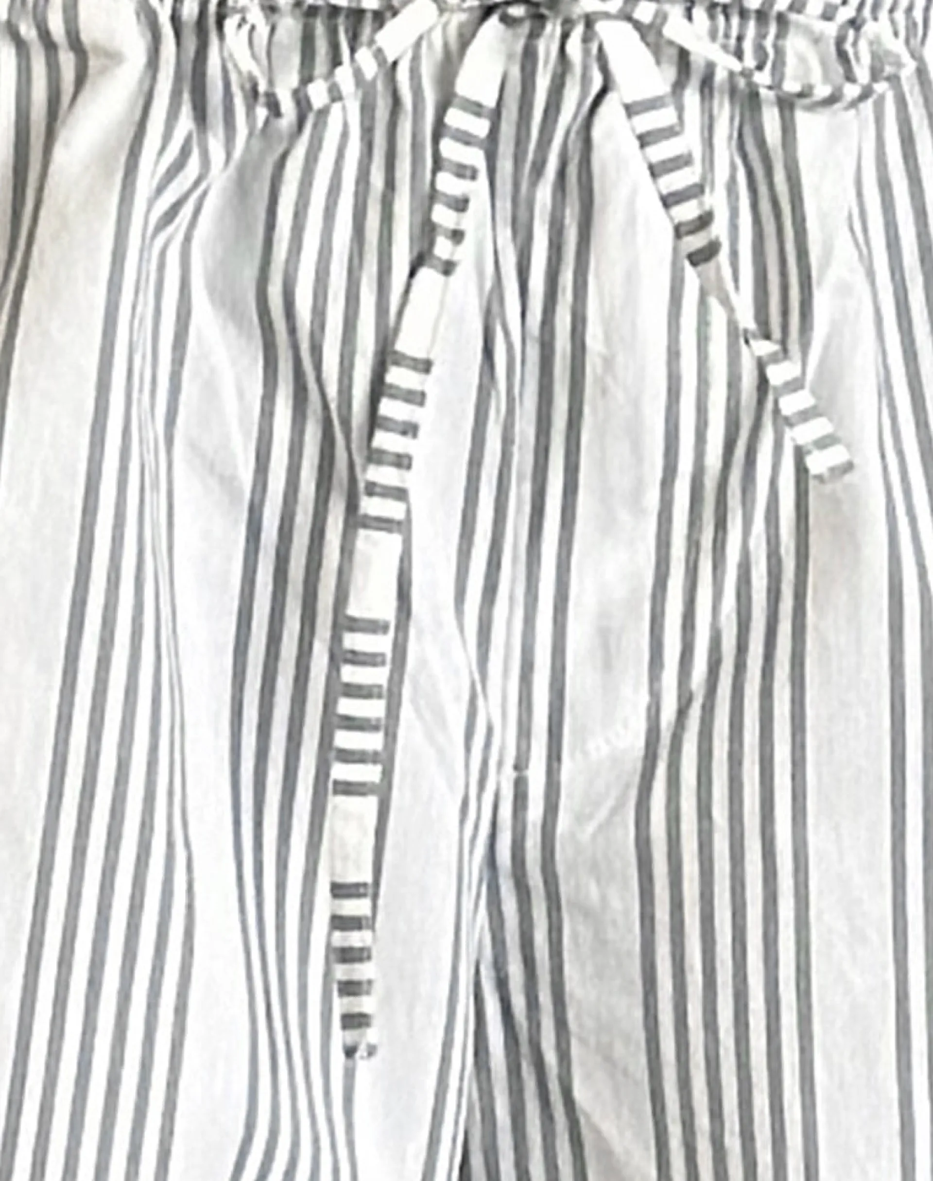Motel Rocks Basics | Low Rise Pants-Lirura Trouser in Vertical Grey Stripe VerticalGreyStripe
