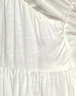 Motel Rocks Basics | Day Dresses-Londyn Tiered Halter Mini Dress in Off White OffWhite