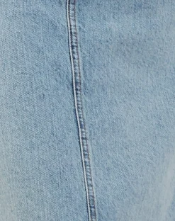 Motel Rocks Denim Skirts | Maxi Skirts-Low Rise Denim Maxi Skirt in Bleach Denim BleachDenim