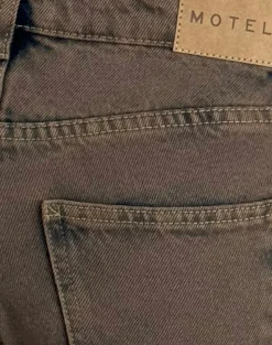 Motel Rocks Low Rise Pants | Jeans-Low Rise Parallel Jeans in Dark Sand darksand
