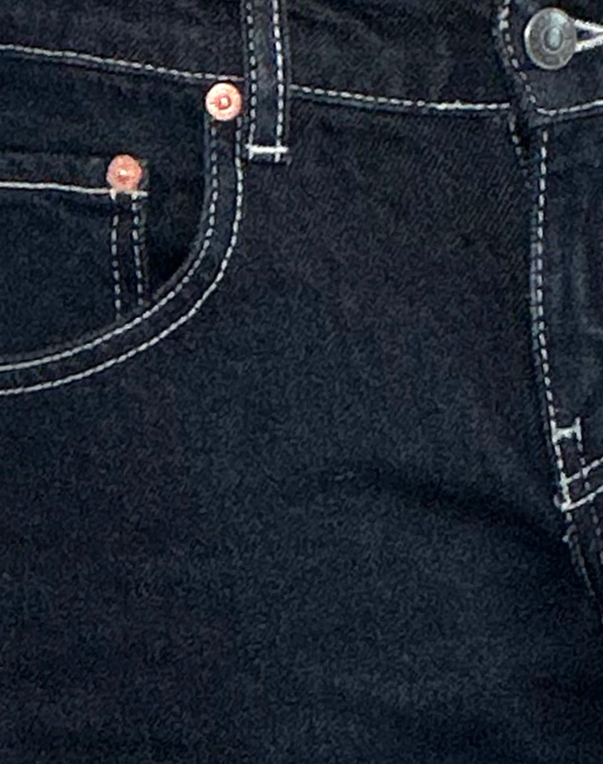 Motel Rocks Low Rise Pants | Jeans-Low Rise Parallel Jeans in Indigo with Contrast Stitch IndigowithContrastStitch