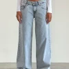 Motel Rocks Jeans | Roomy Jeans-Low Rise Roomy Jeans in 80's Light Wash Blue 80'sLightWashBlue