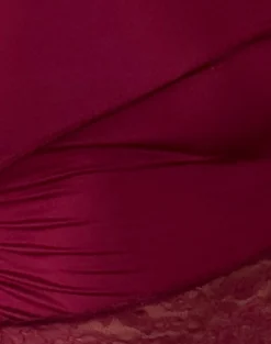 Motel Rocks Basic Tops | Long Sleeve Tops-Lucca Long Sleeve Top in Burgundy