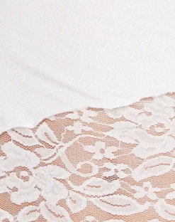 Motel Rocks Basic Tops | Lace Tops-Lucca Long Sleeve Top in Lace White LaceWhite