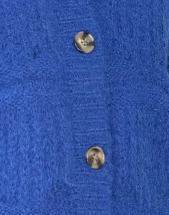 Motel Rocks Cardigans-Luciana Cardigan in Cobalt Blue CobaltBlue