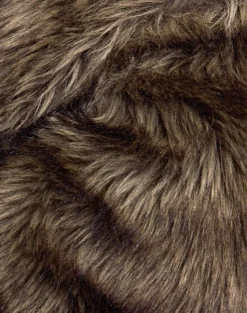 Motel Rocks Coats-Lupita Jacket in Faux Long Fur Brown FauxLongFurBrown