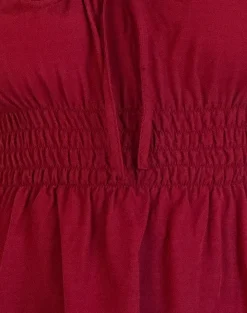 Motel Rocks Strappy Tops | Going Out Tops-Lyncia Tie Front Cami Top in Adrenaline Red AdrenalineRed