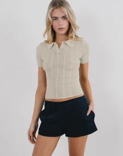 Motel Rocks Shirts And Blouses-Lynetta Top in Cream