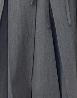 Motel Rocks Pleated Skirts | Midi Skirts-Madelyn Pleated Midi Skirt in Tailoring charcoal