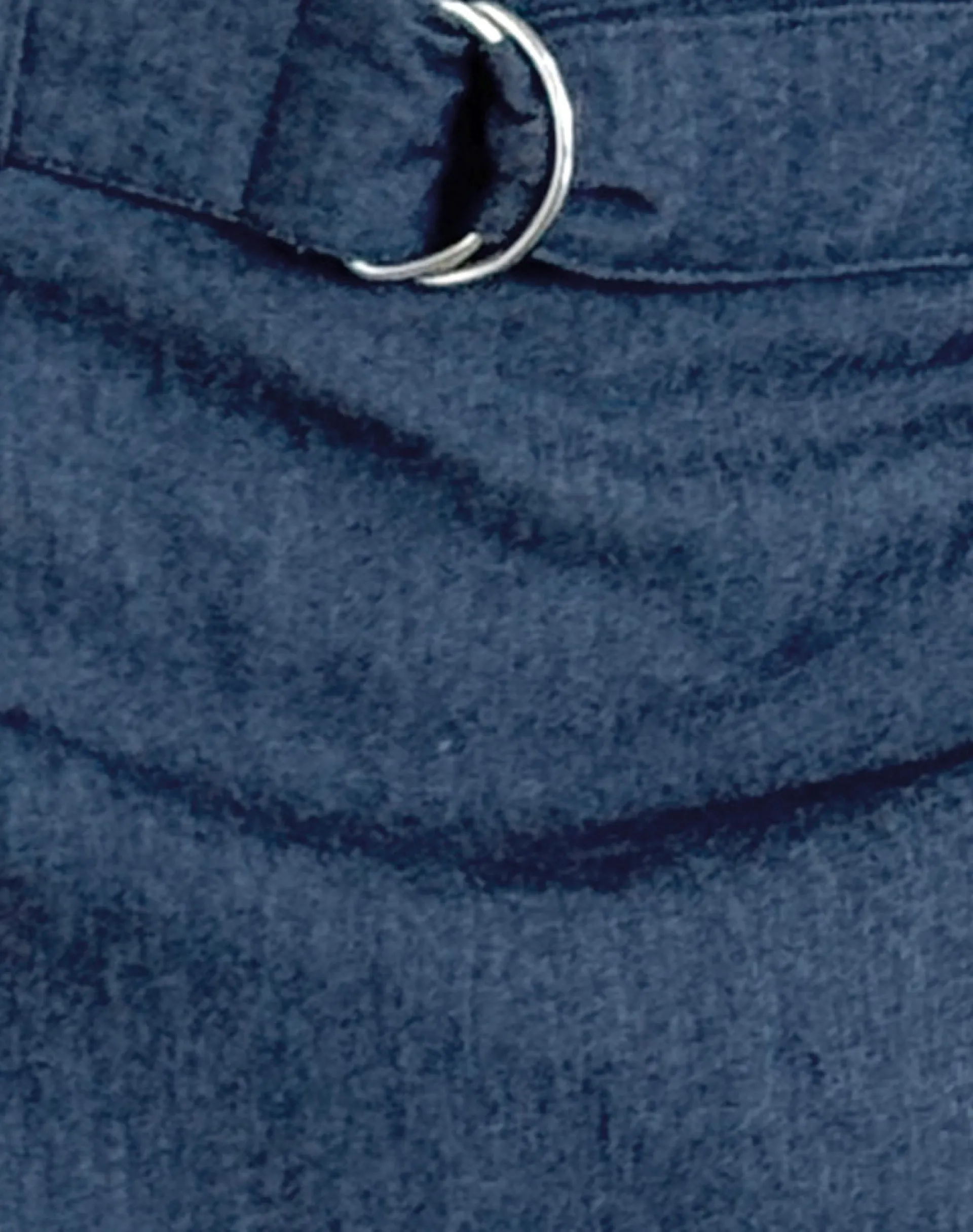 Motel Rocks Mini Skirts-Marine Belted Skirt in Denim Chambray Indigo