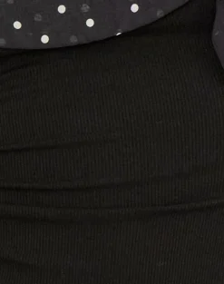 Motel Rocks Printed Tops-Marvie Top in Basic Polka Black