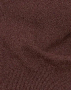 Motel Rocks Basic Tops | Long Sleeve Tops-Maryse Long Sleeve Knitted Top in Brown