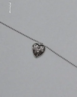 Motel Rocks Accessories-Matilda Silver Heart Necklace