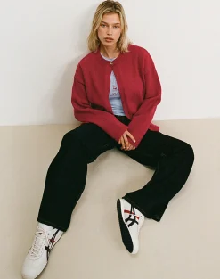 Motel Rocks Cardigans-Maureen Cardigan in Red