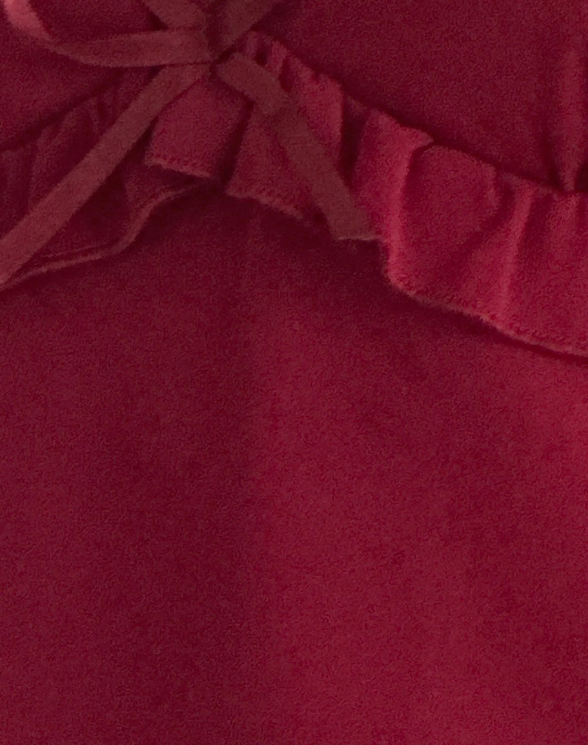 Motel Rocks Strappy Tops | Going Out Tops-Melinda Frill Cami Top in Chiffon Deep Red ChiffonDeepRed