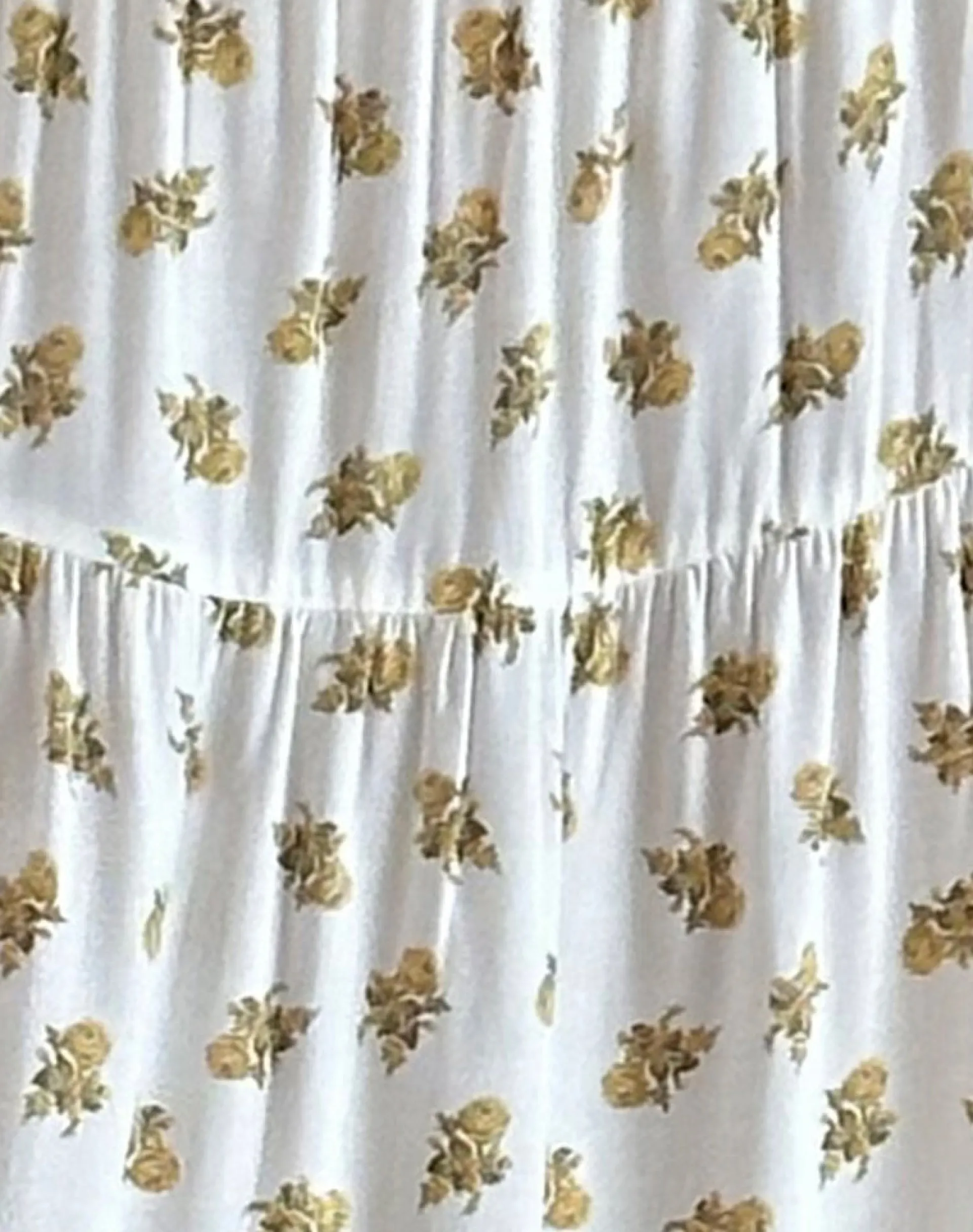 Motel Rocks Co-Ords | Printed Skirts-Midaxi Skirt in Funshine Floral Off White