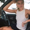 Motel Rocks Vest Tops-Monelo Vest Top in Textured Mesh White TextureMeshWhite
