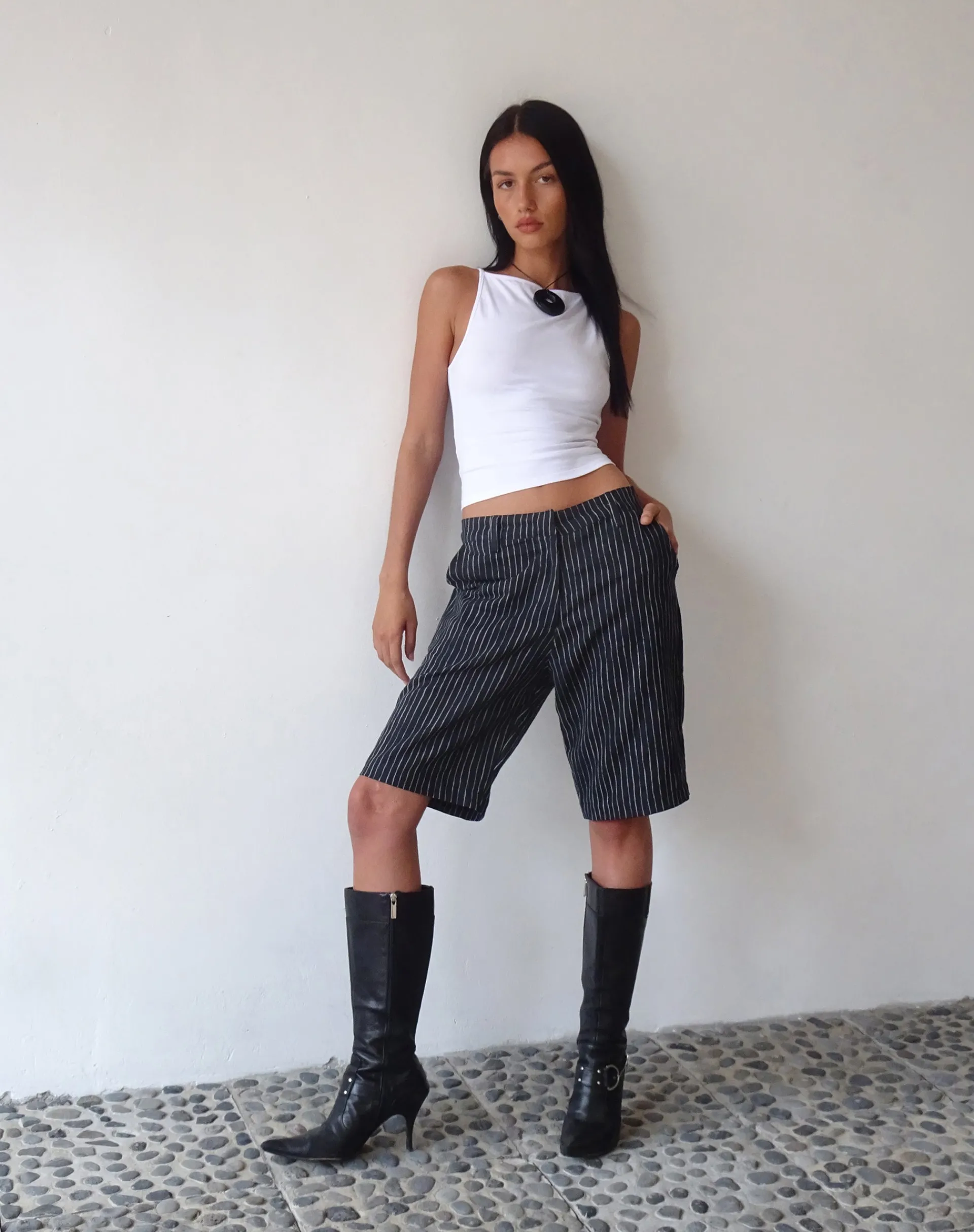 Motel Rocks Basics | Basic Tops-MOTEL X JACQUIE Dudley Vest in White