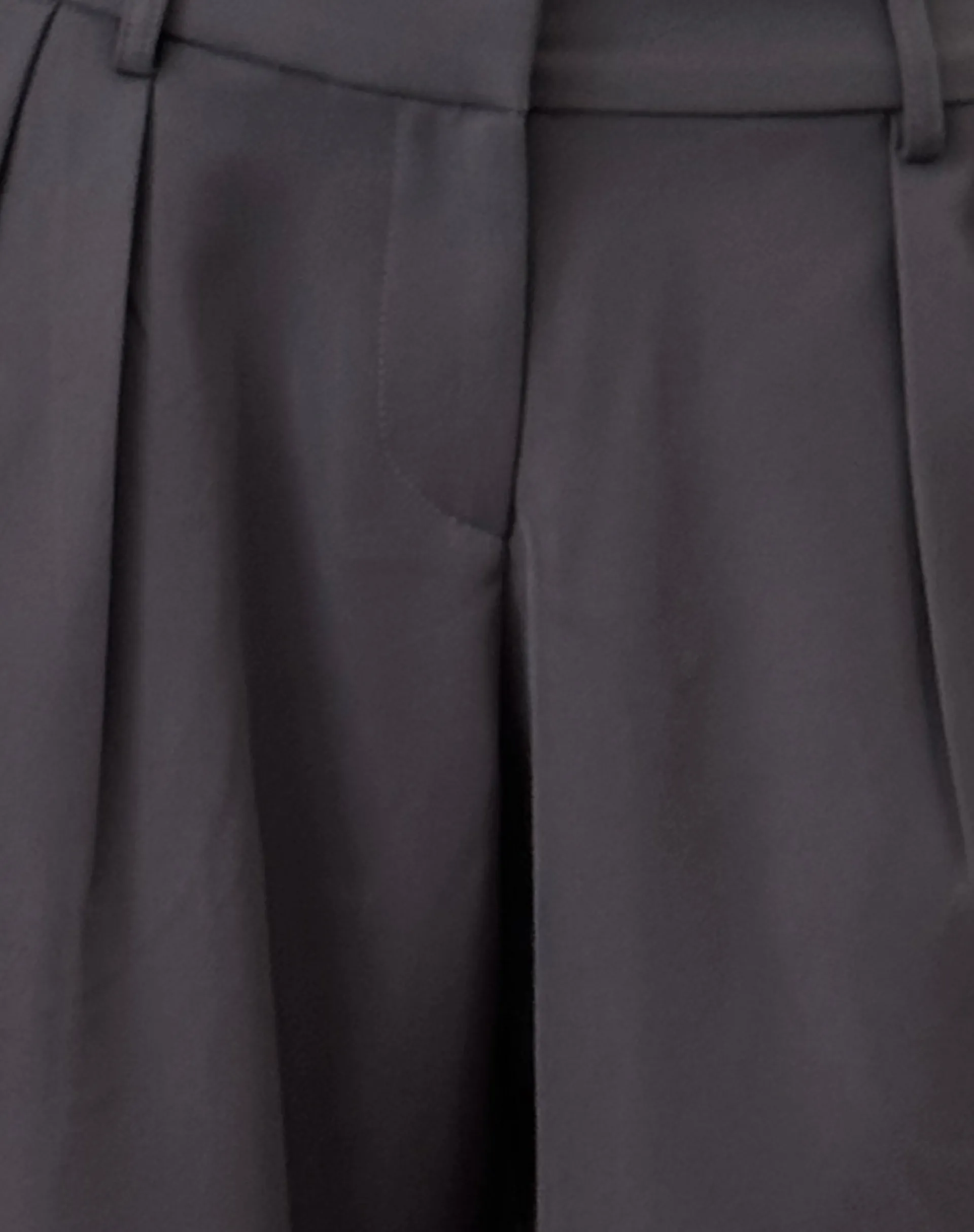Motel Rocks Wide Leg Pants-Nailaka Low Rise Wide Leg Tailored Trouser in Dark Charcoal DarkCharcoal