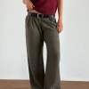 Motel Rocks Tailoring-Nailaka Tailored Trouser in Dark Taupe DarkTaupe