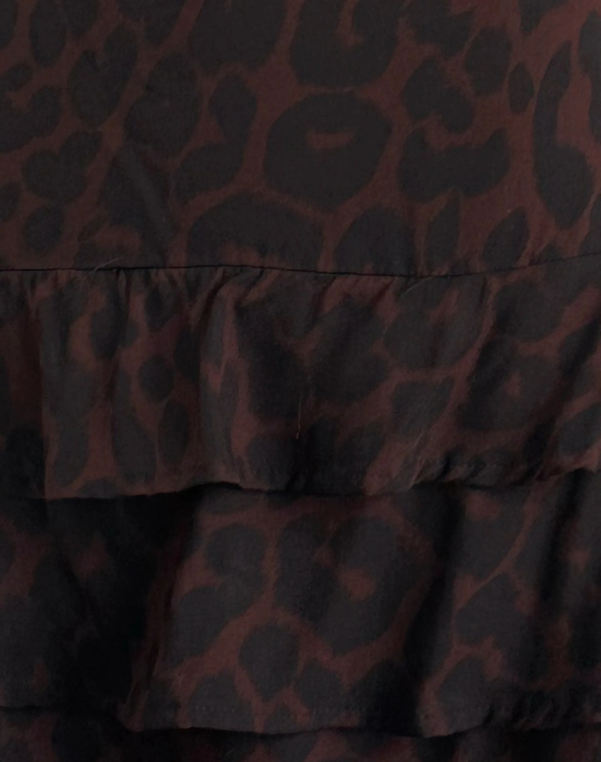 Motel Rocks Printed Dresses | Mini Dresses-Nenita Halterneck Mini Dress in Oversize Jaguar Brown OversizeBrownJaguar