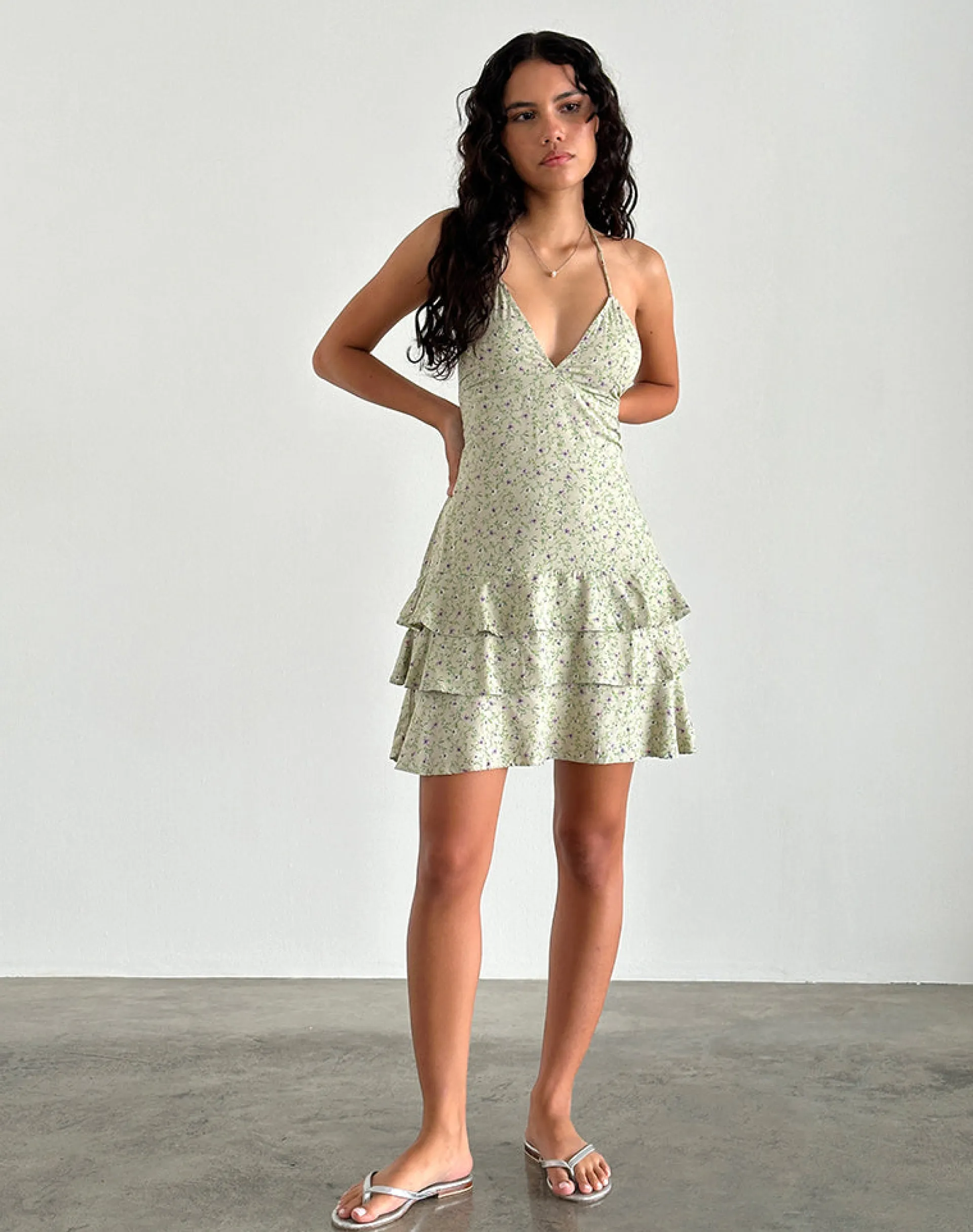 Motel Rocks Printed Dresses | Day Dresses-Nenita Mini Dress in Parma Violet