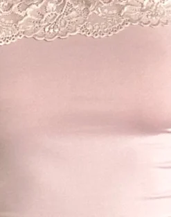 Motel Rocks Lace Tops | Going Out Tops-Nesel Bardot Top in Slinky Baby Pink SlinkyBabyPink