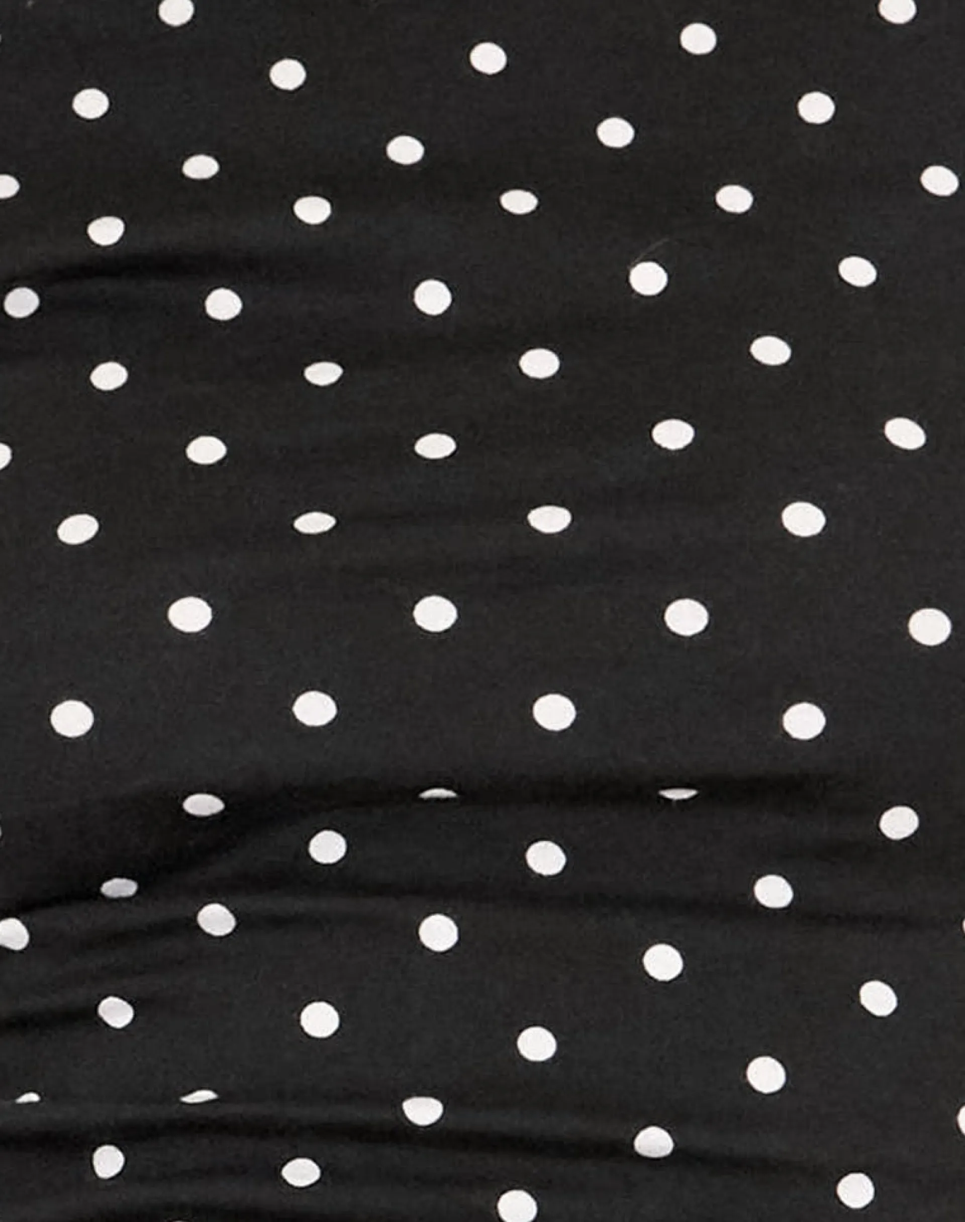 Motel Rocks Tees-Nova Top in Black Polka Jersey BlackPolkaJersey