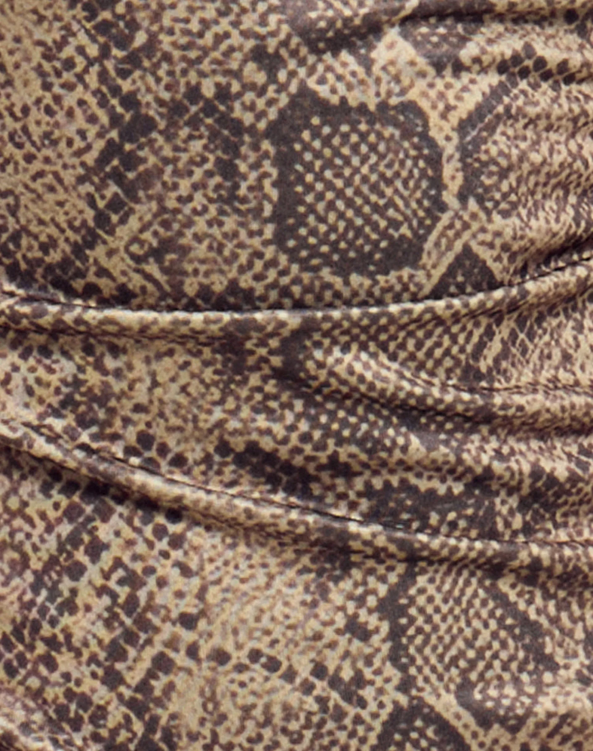 Motel Rocks Printed Tops | Going Out Tops-Nova Top in Brown Snake Print BrownSnakePrint