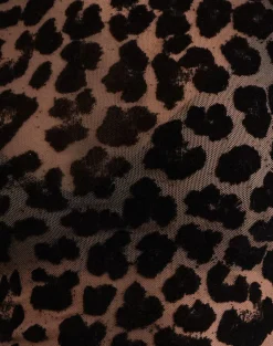 Motel Rocks Printed Tops | Going Out Tops-Nova Top in Flock Mesh Rar Leopard FlockMeshRarLeopard