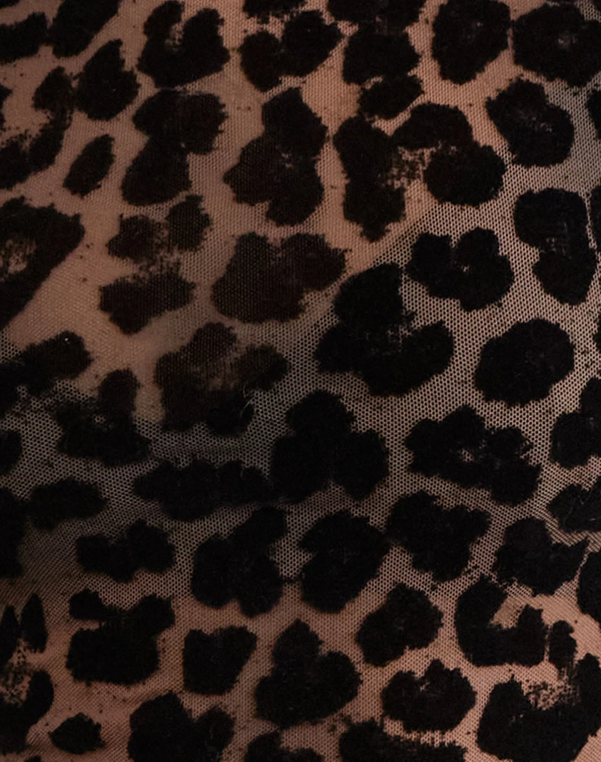 Motel Rocks Printed Tops | Going Out Tops-Nova Top in Flock Mesh Rar Leopard FlockMeshRarLeopard