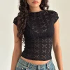 Motel Rocks Lace Tops | Going Out Tops-Nova Top in Regal Lace Black RegalLaceBlack