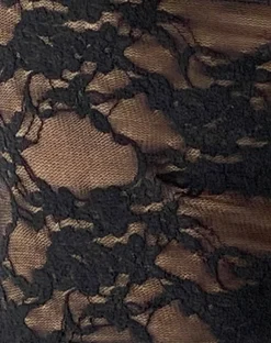 Motel Rocks Lace Tops | Going Out Tops-Nova Unlined Lace Top in black