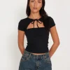 Motel Rocks Basics | Basic Tops-Novalie Vest Top in Black