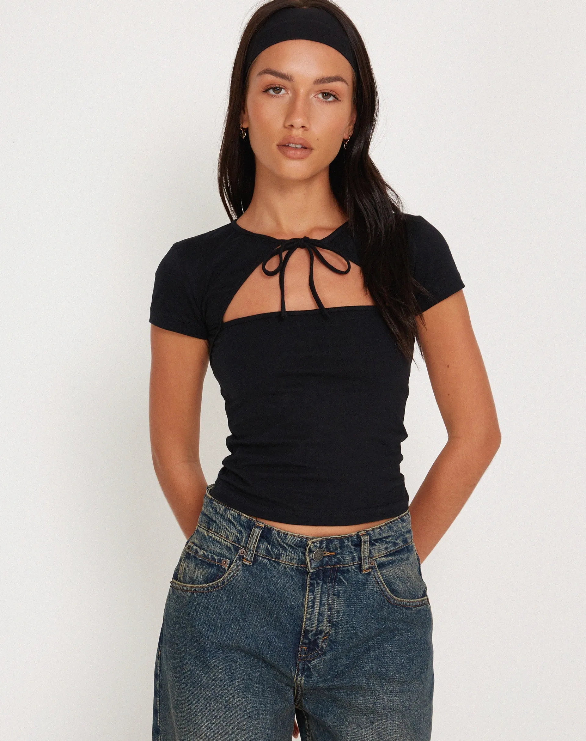 Motel Rocks Basics | Basic Tops-Novalie Vest Top in Black