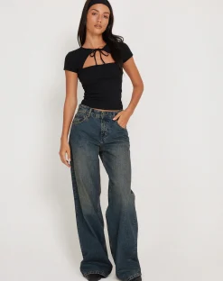 Motel Rocks Basics | Basic Tops-Novalie Vest Top in Black