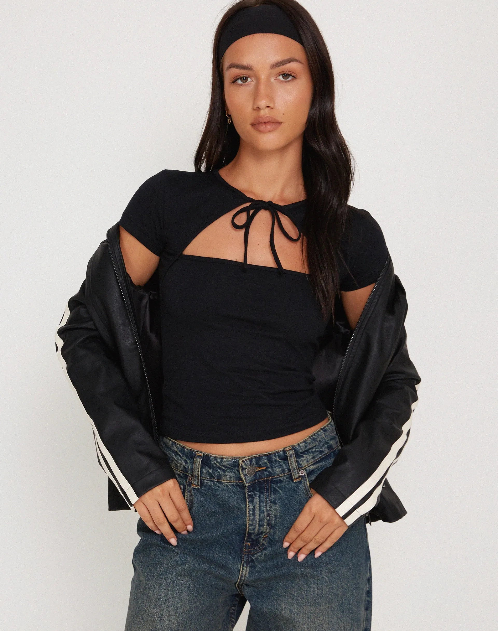Motel Rocks Basics | Basic Tops-Novalie Vest Top in Black