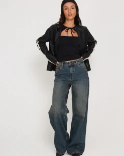 Motel Rocks Basics | Basic Tops-Novalie Vest Top in Black