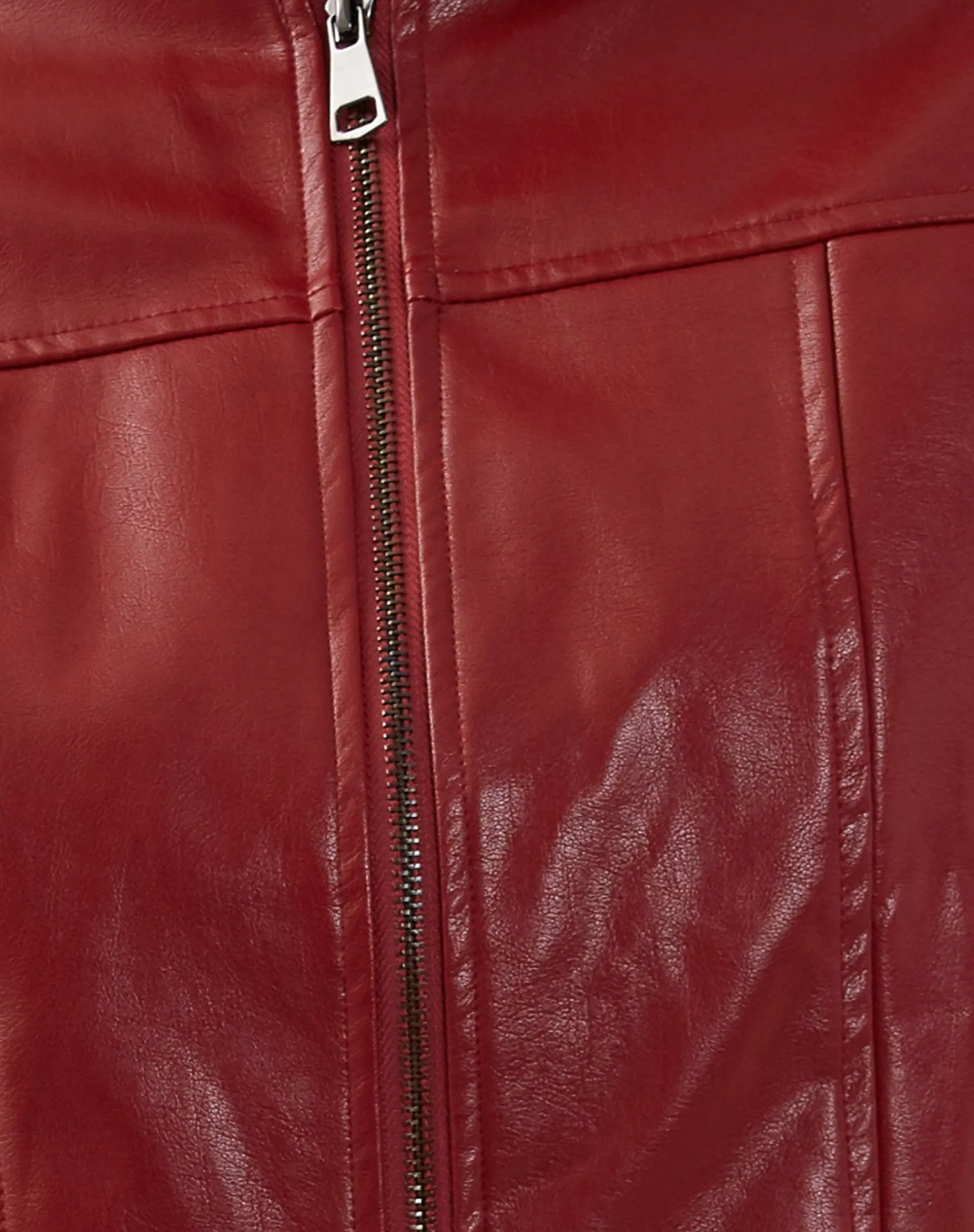 Motel Rocks Pu Jackets | Jackets-Olivia Jacket in PU Blood Red PUBloodRed