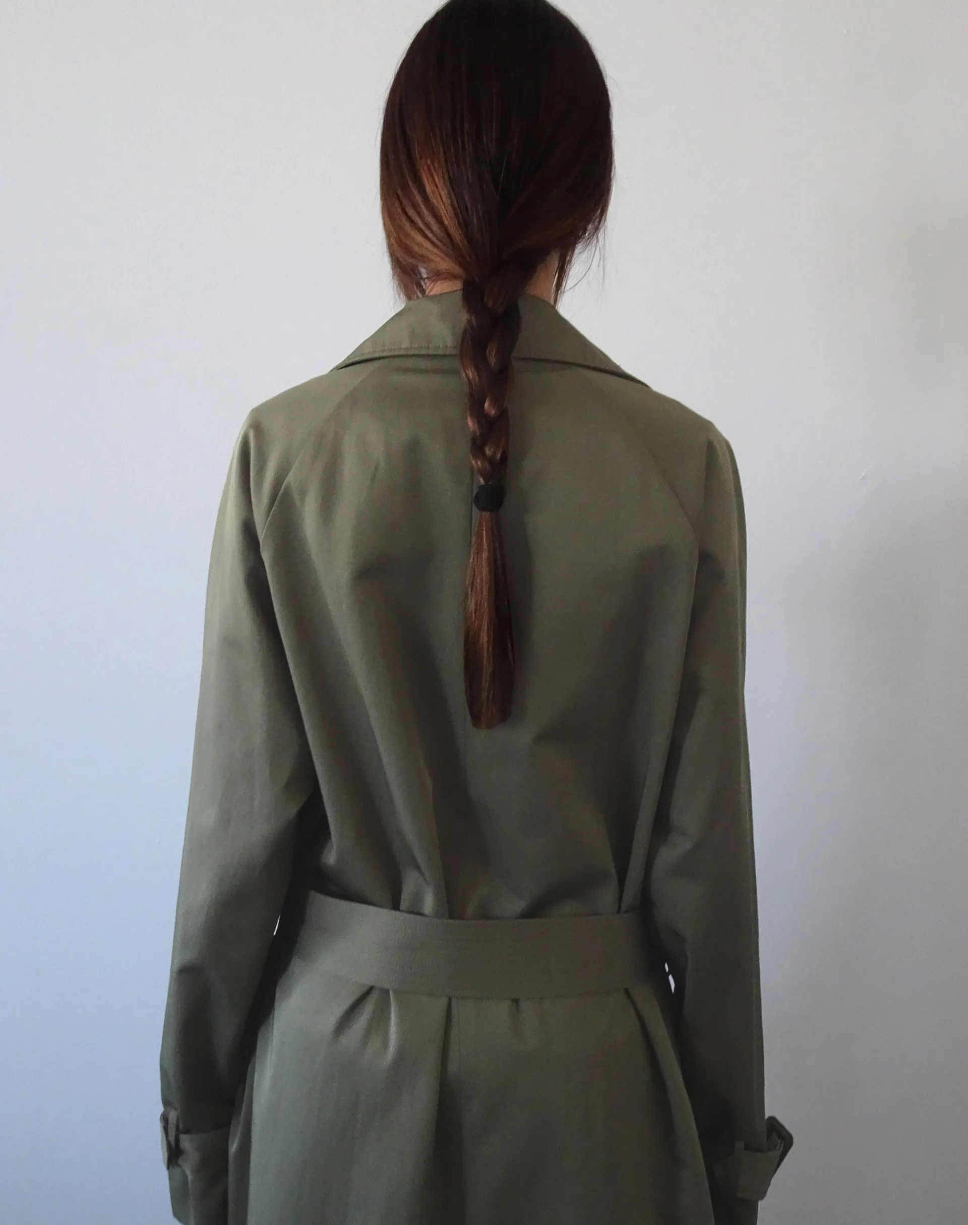 Motel Rocks Coats-Orcati Trench Coat in Khaki