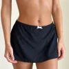 Motel Rocks Swimwear | Mini Skirts-Oruto Skirt in Broderie Black BroderieBlack