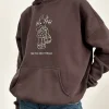 Motel Rocks Hoodies & Sweatshirts | Loungewear-Oversize Hoodie in Deep Mahogany with See You Next Tuesday Print DeepMahoganywithSeeYouNextTuesdayPrint